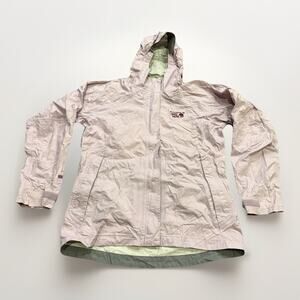 Mountain Hardware Youth Girls Conduit Silk Full Zip Hooded Raincaot Jacket M